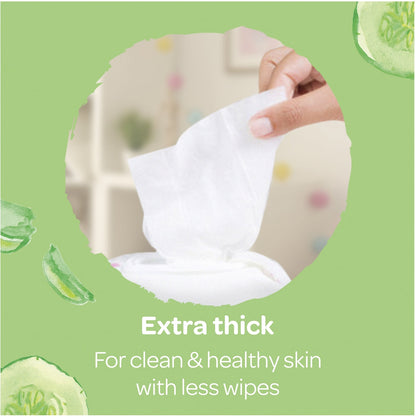 Huggies Gentle Cleanse Baby Wipes Cucumber & Aloe 400 Pack