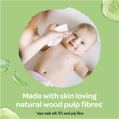 Huggies Gentle Cleanse Baby Wipes Cucumber & Aloe 400 Pack