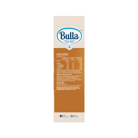 Bulla Fudge Bars Caramel 8 Pack - 600mL