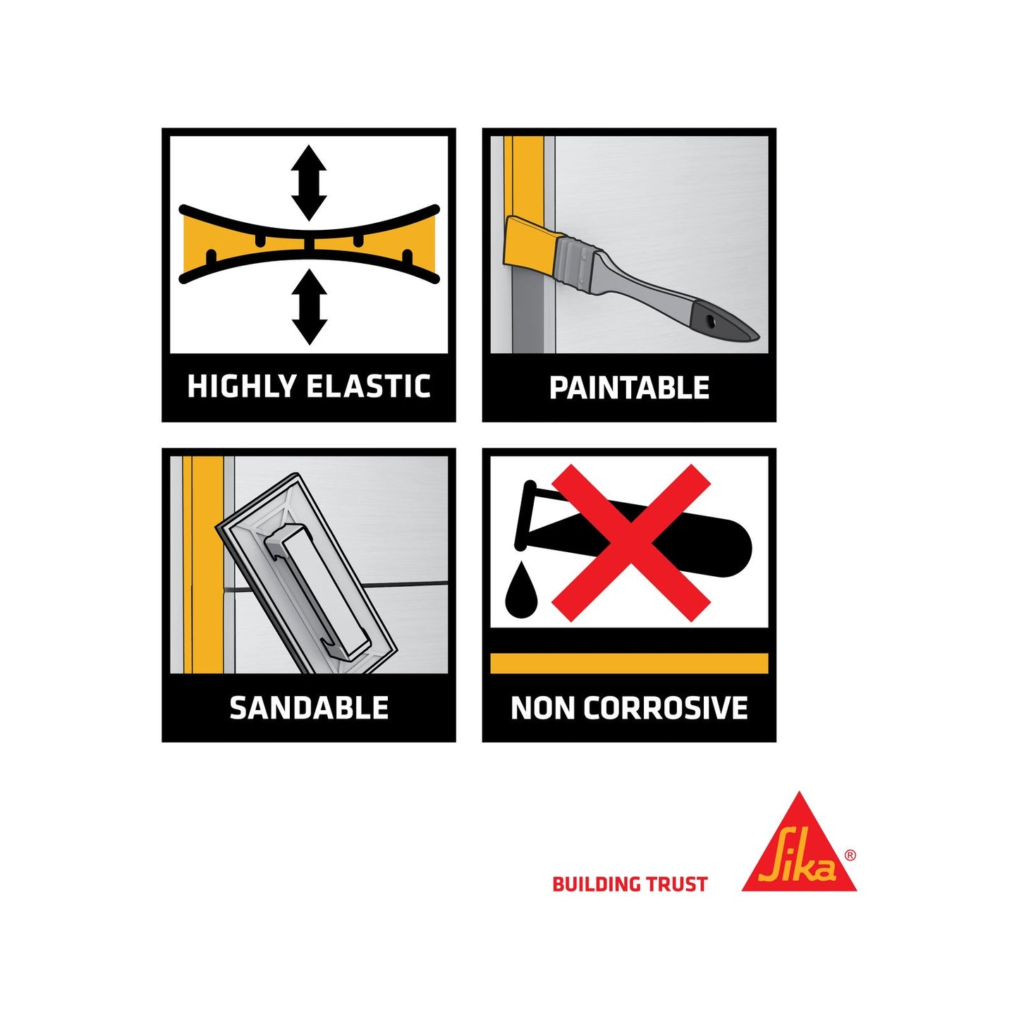 Sika Sikaflex 221 Multi Purpose Adhesive Sealant - 310ml - White