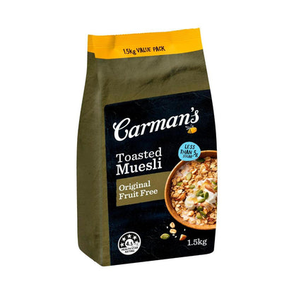 Carman's Muesli Original Fruit Free - 1.5kg