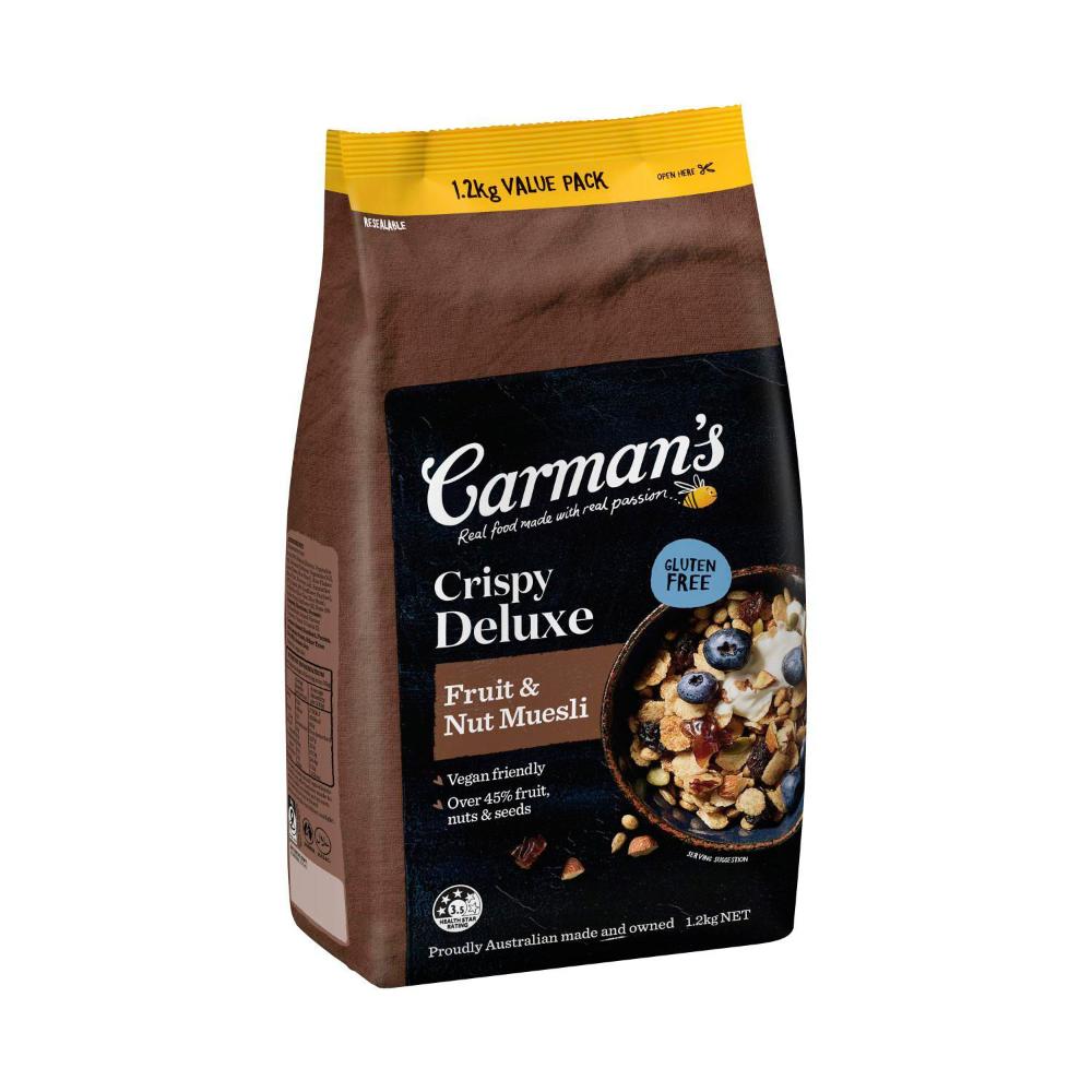 Carman's Gluten Free Muesli Cripsy Deluxe - 1.2kg