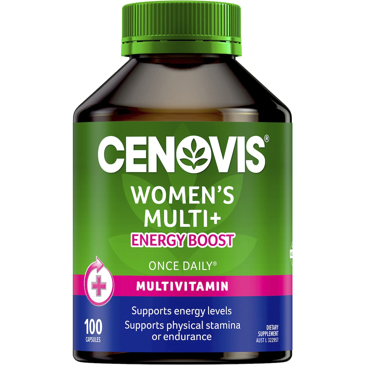 Cenovis Once Daily Womens Multi + Energy Boost Capsules 100 pack