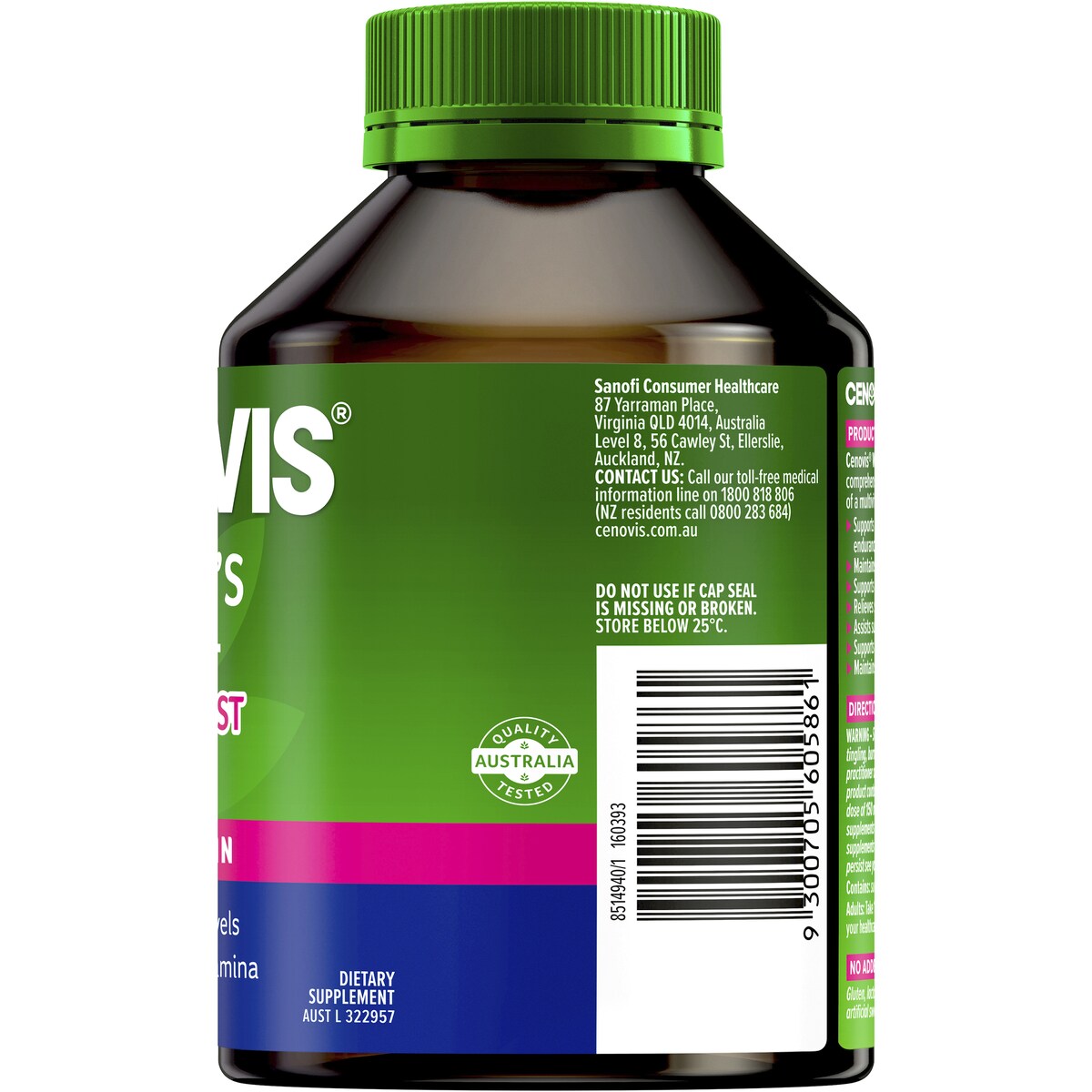 Cenovis Once Daily Womens Multi + Energy Boost Capsules 100 pack
