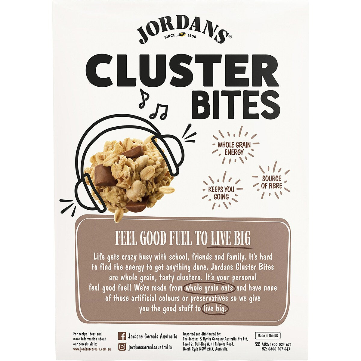 Jordans Cluster Bites Milk Chocolate 500g