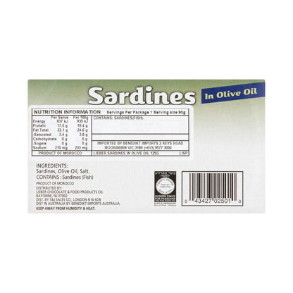 Liebers Sardines IN Olive Oil KB - 125g