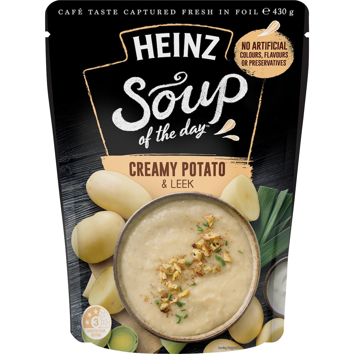 Heinz Soup Of The Day Potato & Leek Pouch 430g