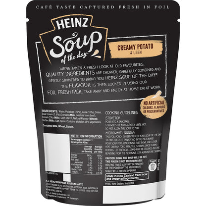 Heinz Soup Of The Day Potato & Leek Pouch 430g