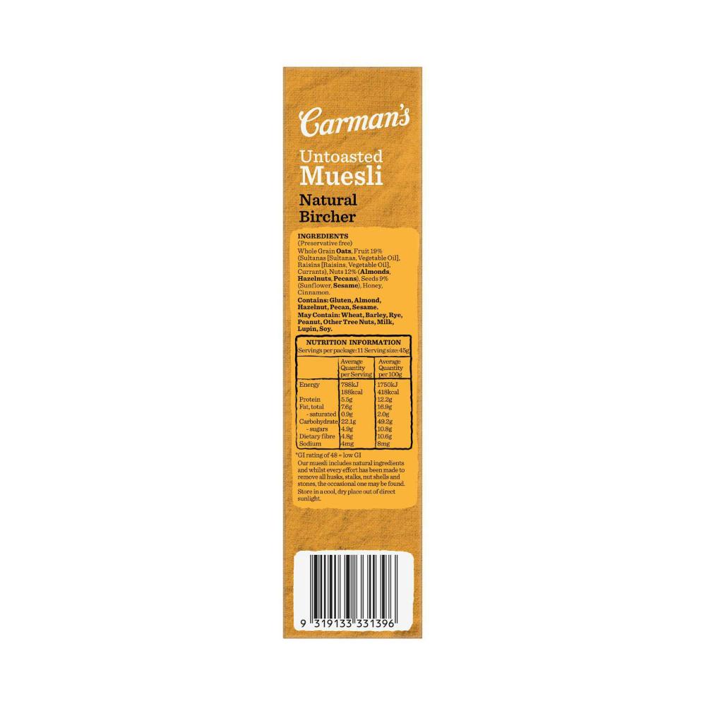 Carman's Muesli Natural Blend - 500g