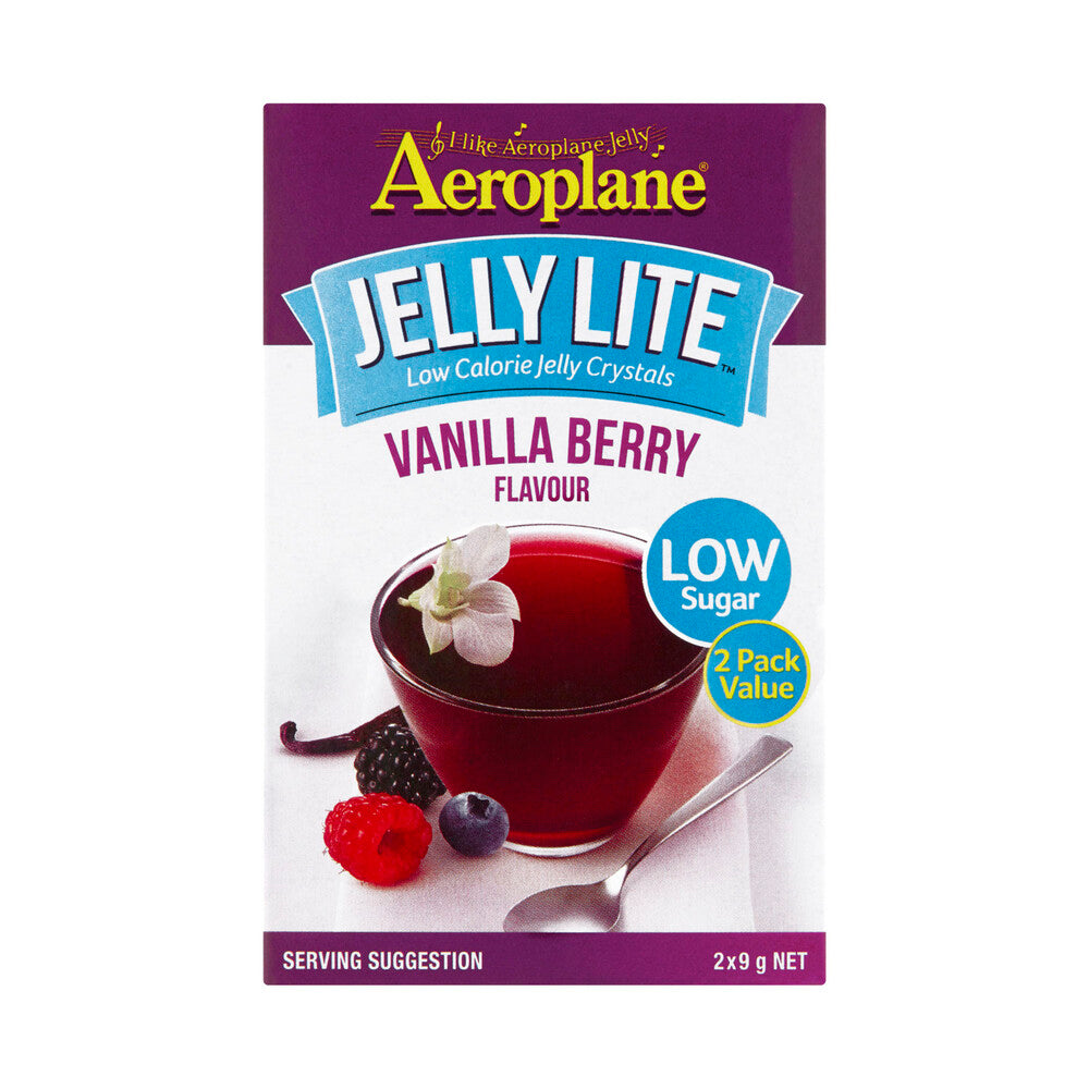 Aeroplane Lite Vanilla Berry Jelly Crystals 2 pack - 18g