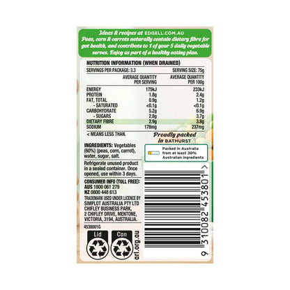 Edgell Peas Corn & Carrots - 420g