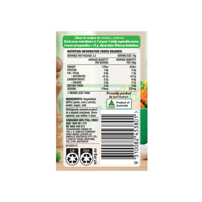 Edgell Peas Corn & Carrots - 420g