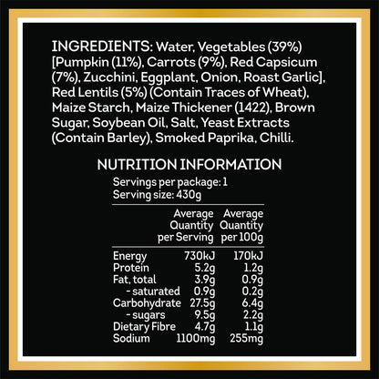 Heinz Soup Of The Day Veg & Lentil Chilli Paprika Soup Pouch 430g