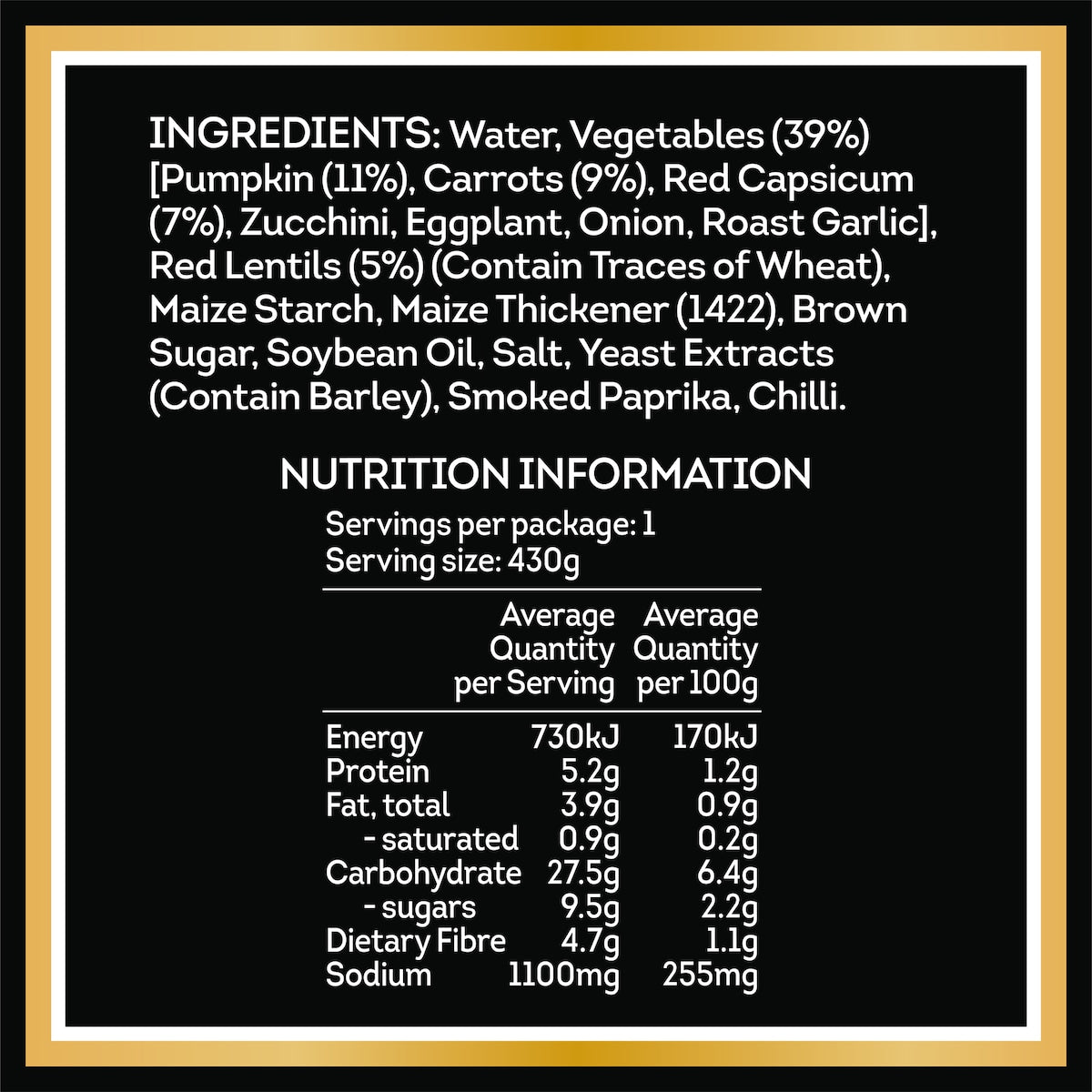 Heinz Soup Of The Day Veg & Lentil Chilli Paprika Pouch 430g