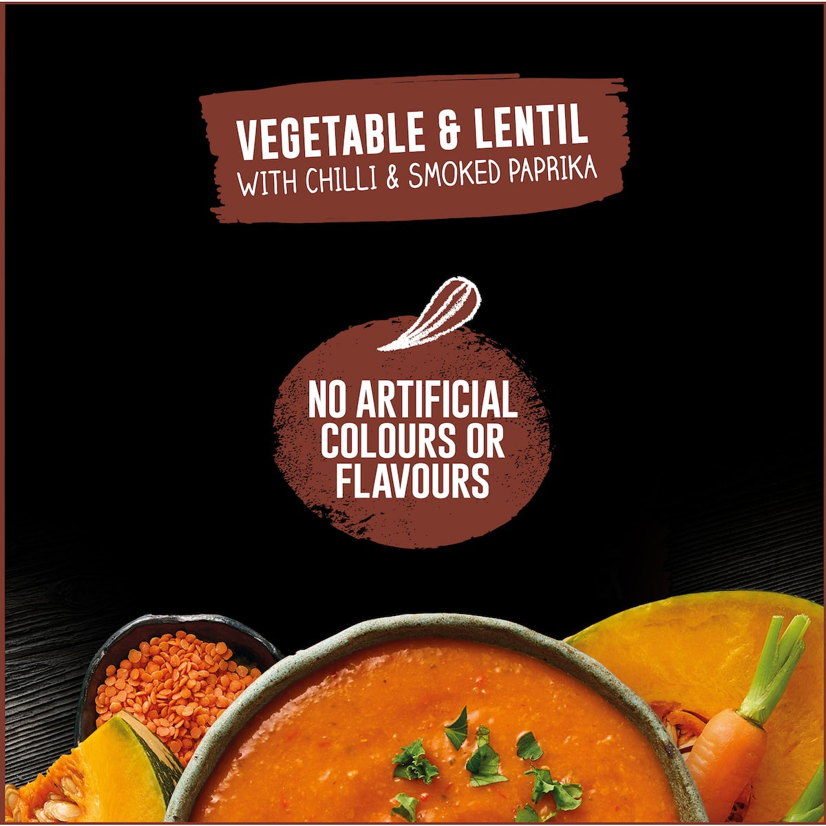 Heinz Soup Of The Day Veg & Lentil Chilli Paprika Pouch 430g