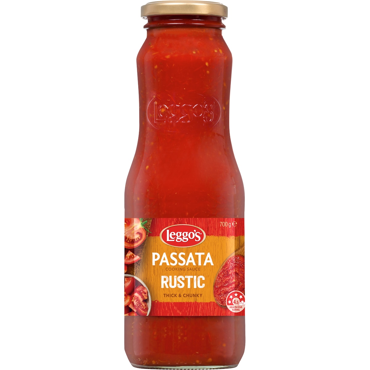 Leggos Australian Tomato Passata Sauce Rustic Thick & Chunky 700g