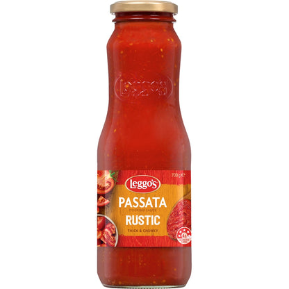 Leggos Australian Tomato Passata Sauce Rustic Thick & Chunky 700g