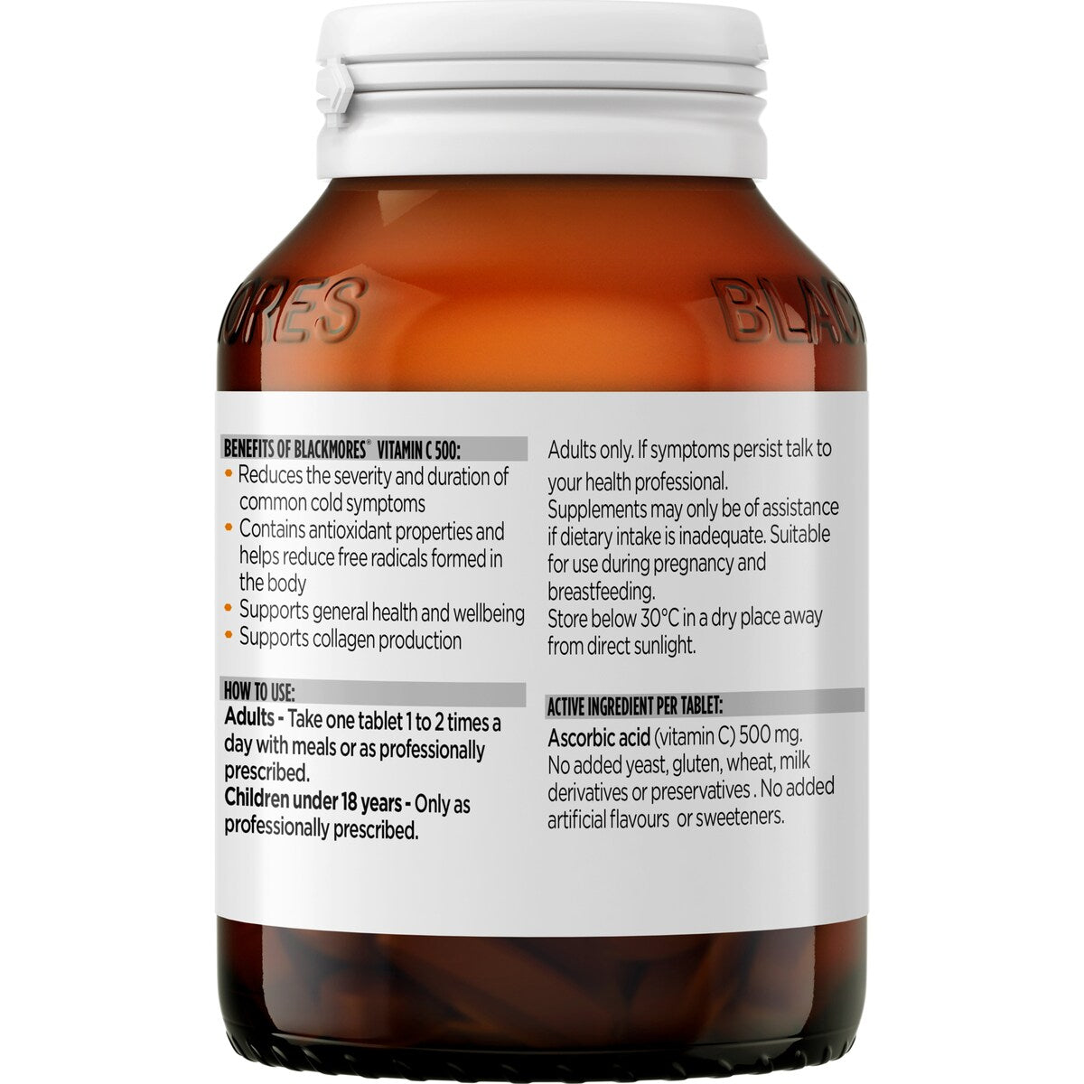 Blackmores Vitamin C 500mg Immune Support Tablets 120 pack