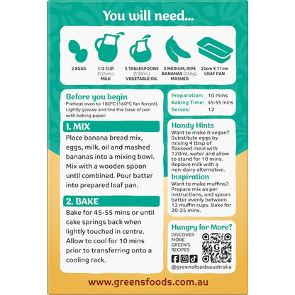 Greens Classic Banana Bread 400g