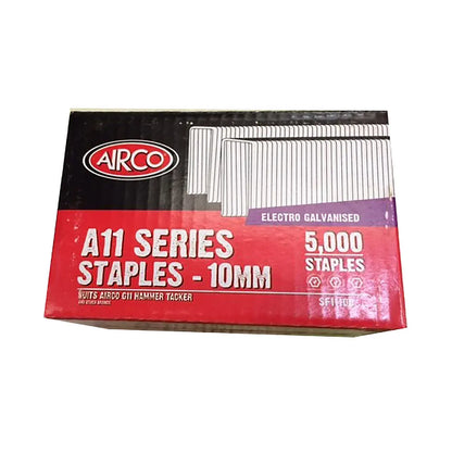 AIRCO A11 Series Staples Electro Galvanised - 10mm Box of 5000 SF11100