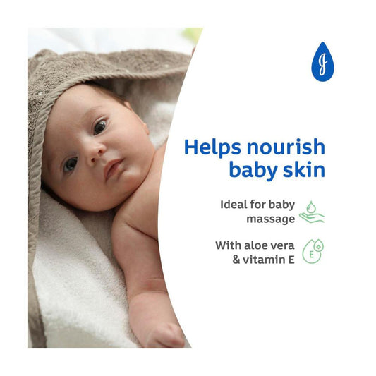 Johnson's Aloe Vera & Vitamin E Gentle Mild Soothing Moisturising Baby Oil - 500mL
