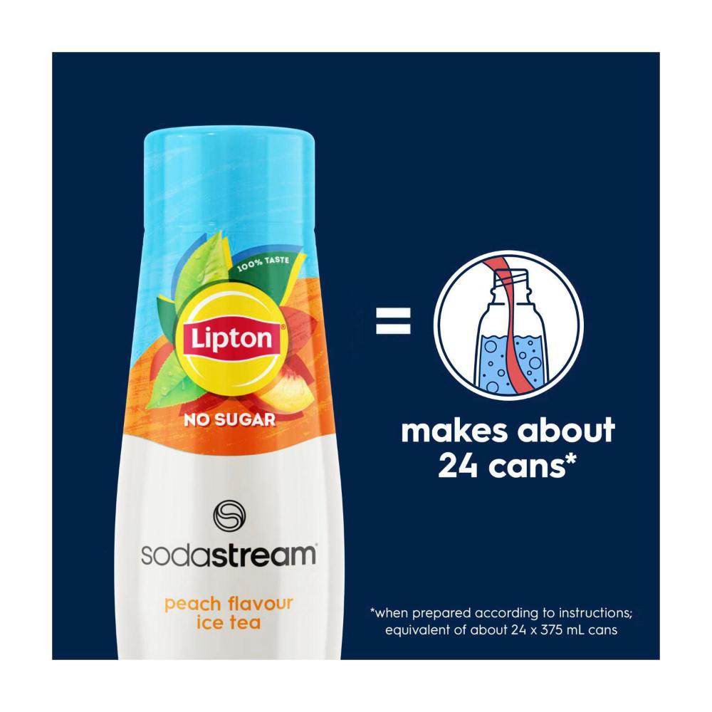 Sodastream Lipton Ice Tea Peach No Sugar - 440mL