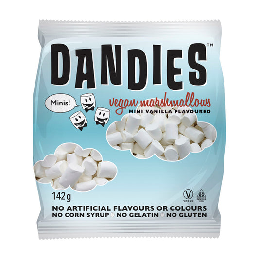 Dandies Vegan Vanilla Marshmallows Mini Size - 142g
