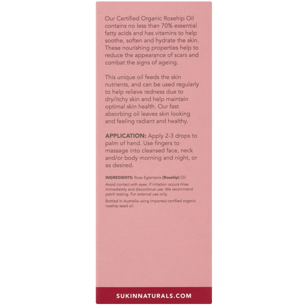 Sukin Certified Organic Rosehip Oil 25ml
