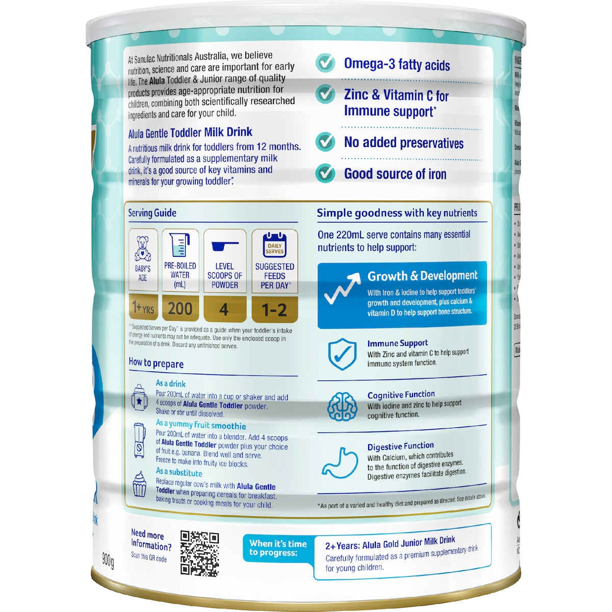 Alula Gentle Stage 3 Toddler Milk Drink From 1year+ 900g