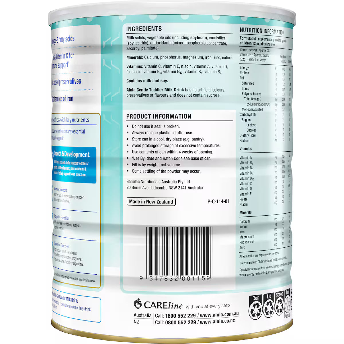 Alula Original Toddler 1 Year + Milk Drink 900g