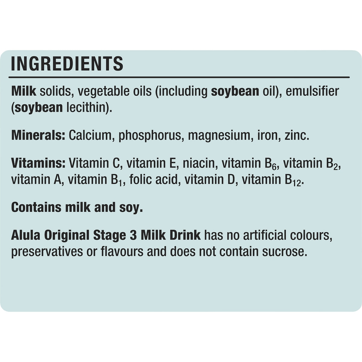 Alula Gentle Stage 3 Toddler Milk Drink From 1year+ 900g
