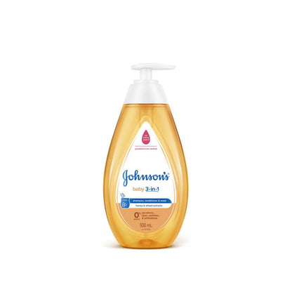 Johnson's 3-in-1 Hypoallergenic Gentle Tear-free Conditioning Ba ... 500mL