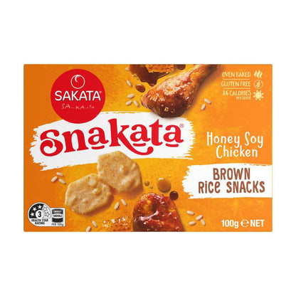 Snakata Rice Snack Crackers Honey Soy Chicken - 100 GRAM
