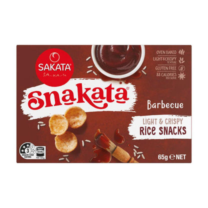 Snakata Rice Snack Crackers Barbeque - 65 GRAM