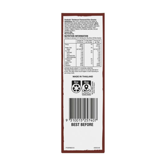 Snakata Rice Snack Crackers Barbeque - 65 GRAM