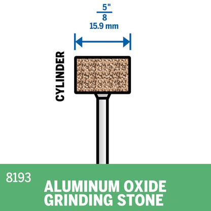 Dremel Aluminium Oxide Grinding Stone 15.9mm Cylindrical Durable