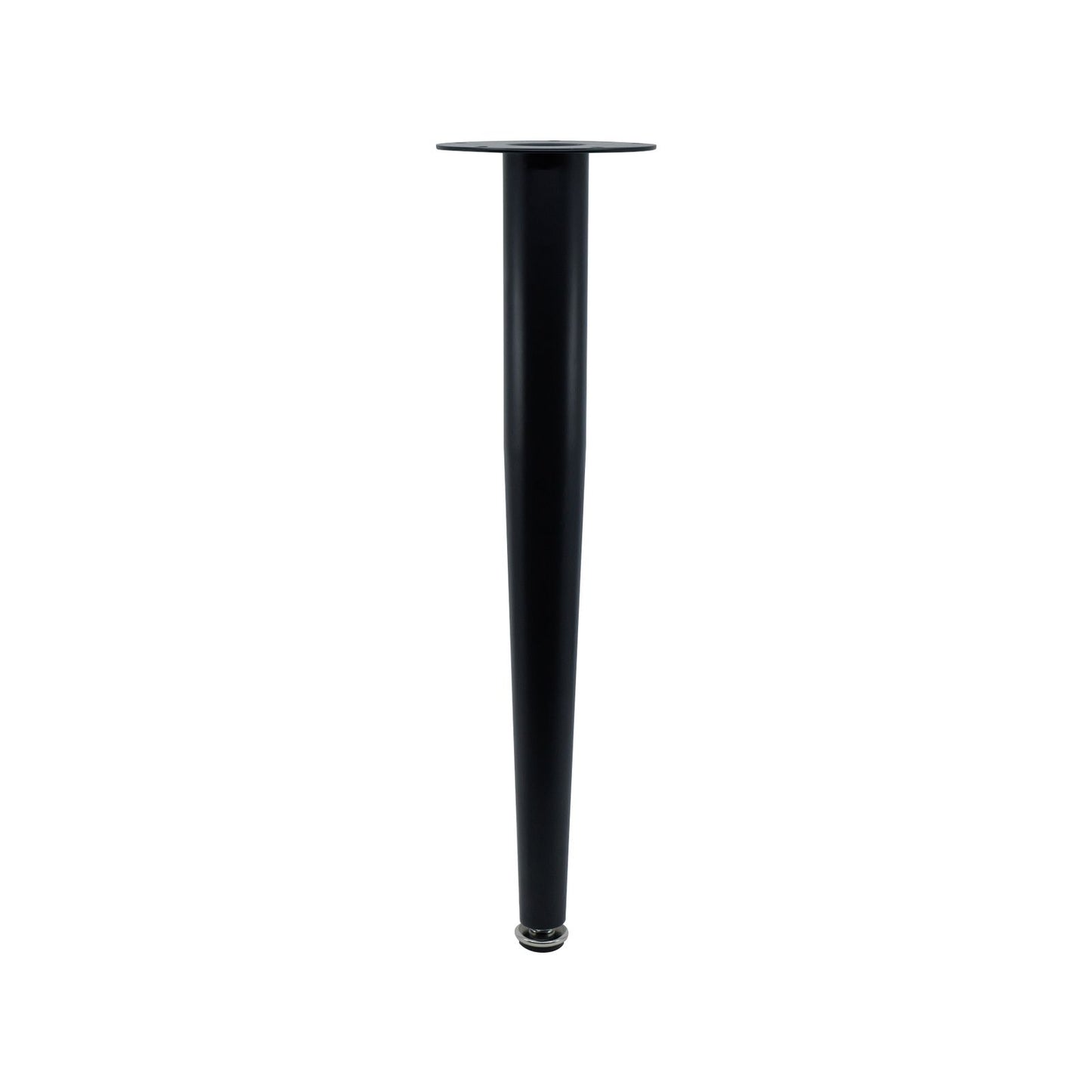 Adoored 400mm Black Tapered Metal Leg