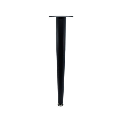 Adoored 400mm Black Tapered Metal Leg