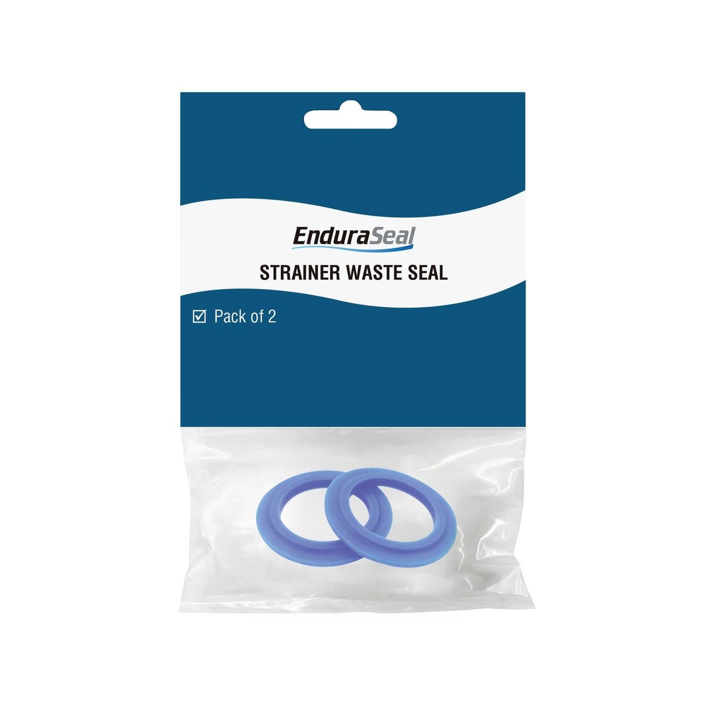 EnduraSeal Silicone Sink Strainer Waste Seal - 55 x 5mm - 2 Pack