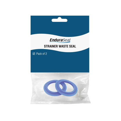 EnduraSeal Silicone Sink Strainer Waste Seal - 55 x 5mm - 2 Pack