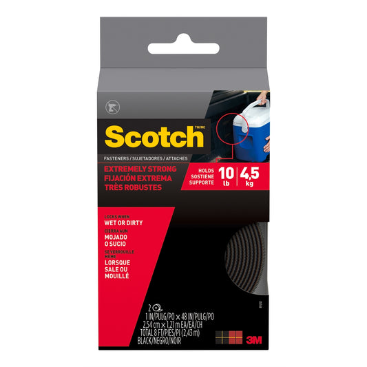 3M Scotch Black Extreme Fasteners Roll - 2.5cm x 1.2m