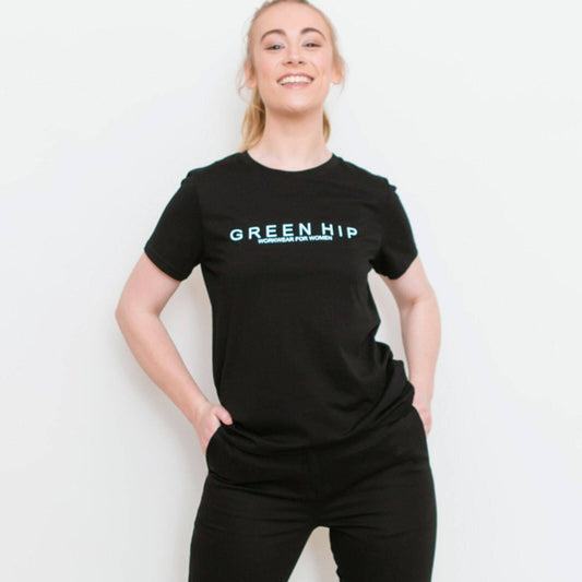 Green Hip Short Sleeve T Shirt - Black - Large