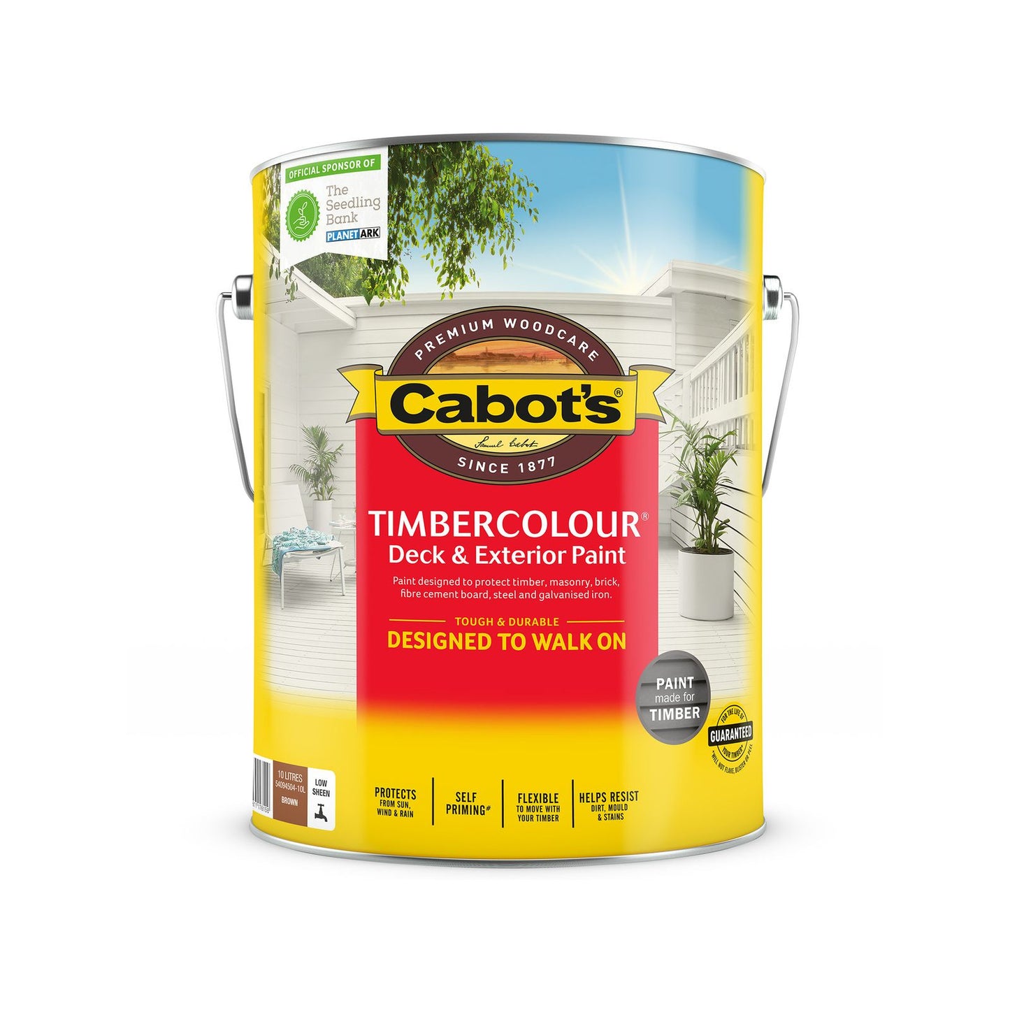 Cabot's Timbercolour Deck and Exterior Paint - 10L - Brown