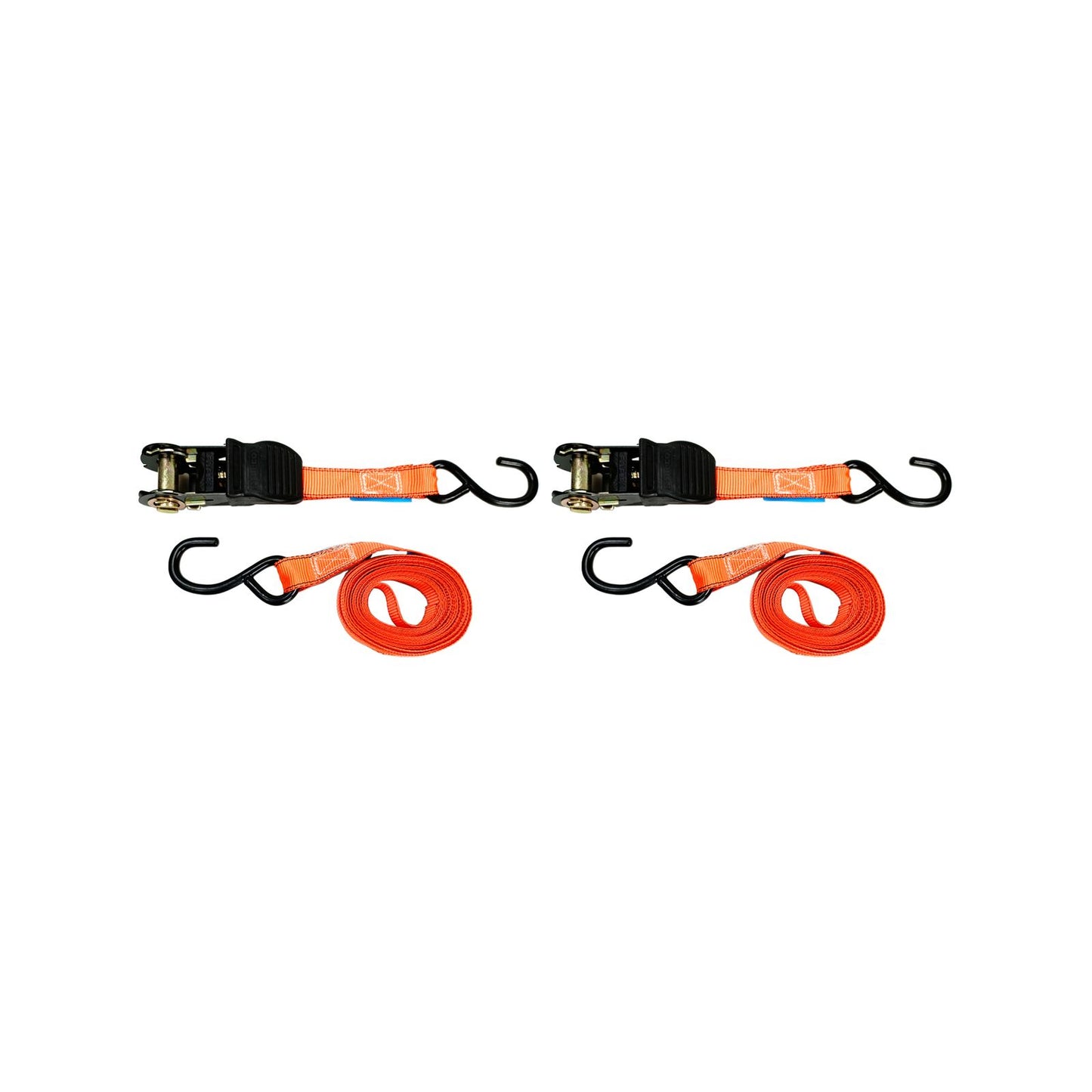Syneco S Hook Tie Down Ratchet Set - 25mm x 4.5m - 2 Pack