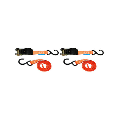 Syneco S Hook Tie Down Ratchet Set - 25mm x 4.5m - 2 Pack