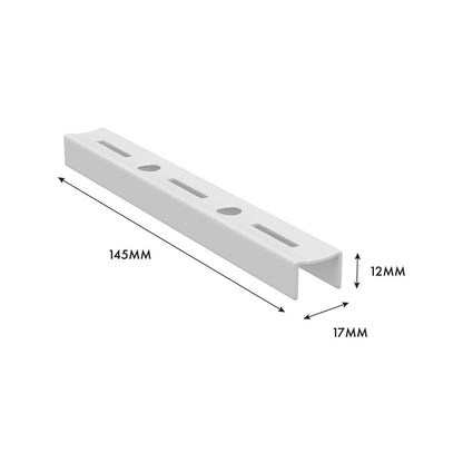 Flexi Storage Home Solutions Wall Strip 145mm White Steel Durable