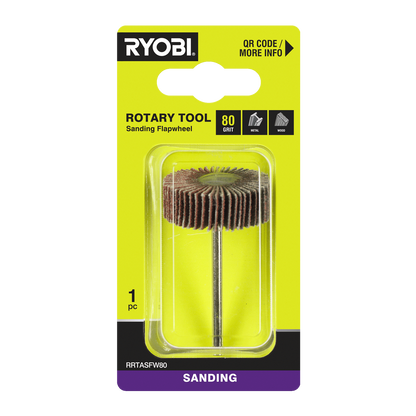 Ryobi Grit Flap Wheel - 80 Grit - 38mm