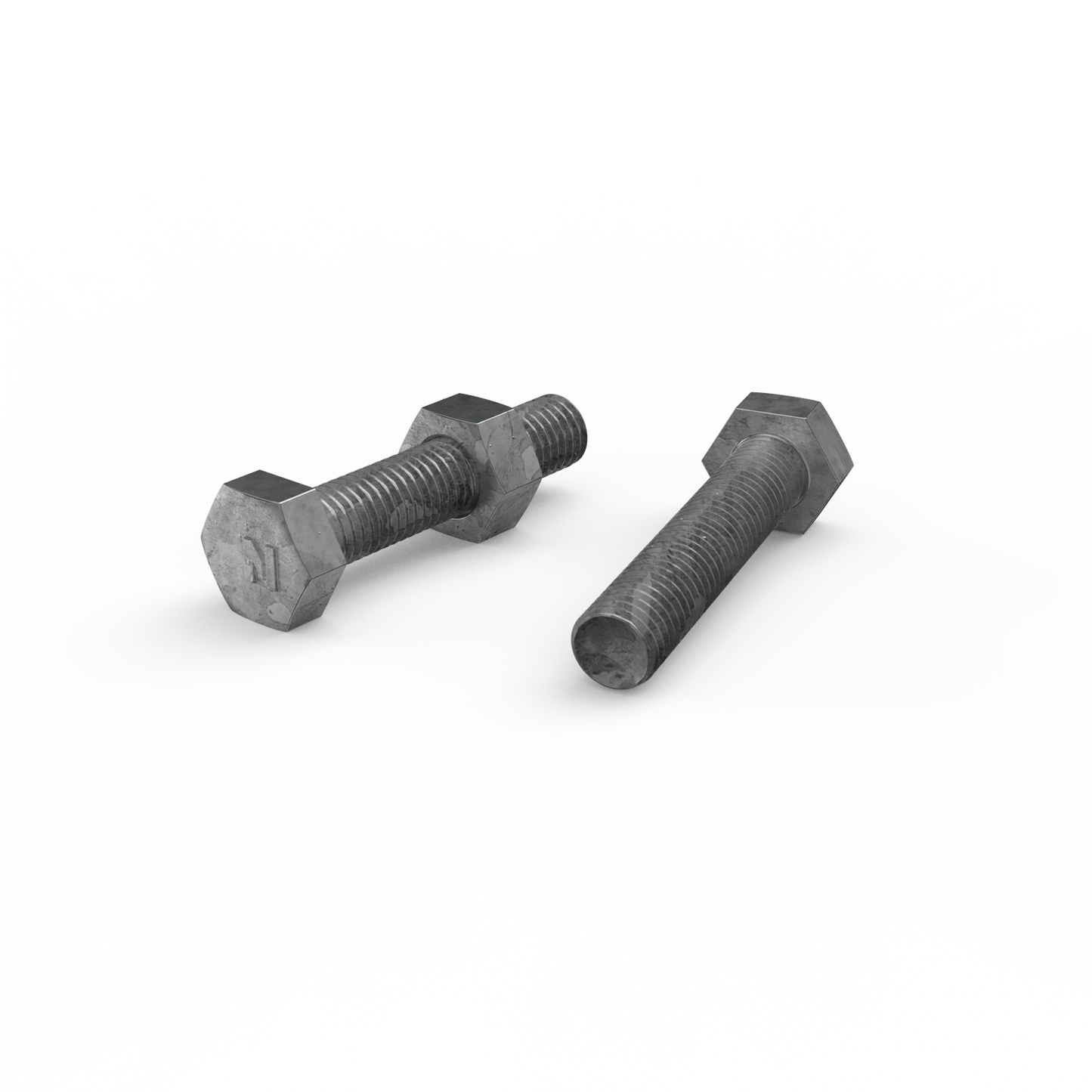 Zenith Hot Dip Galvanised Hex Head Bolts - M10 x 50mm - 25 Pack