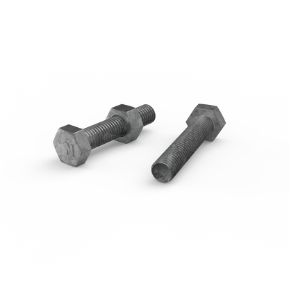 Zenith Hot Dip Galvanised Hex Head Bolts - M10 x 50mm - 25 Pack