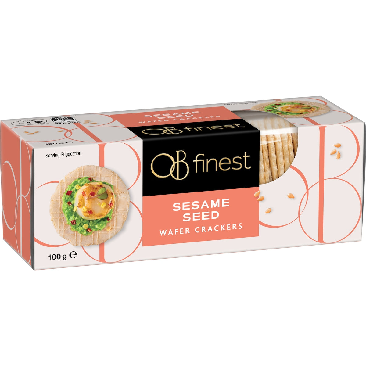 Ob Finest Wafer Crackers Sesame Seed 100g